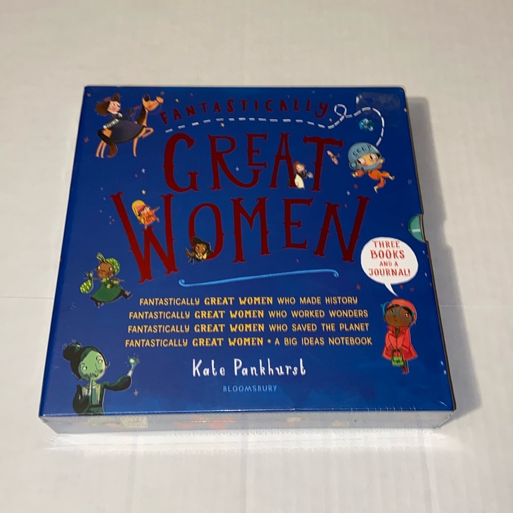 Bloomsbury Books Fantastically Great Women 3 Books And 1 Notebook New Boxed Set